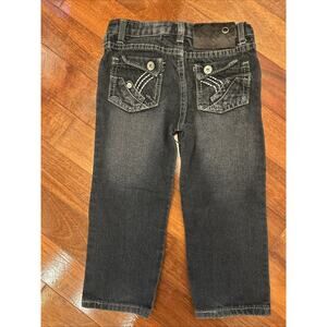 Roadblock Kids Premium Quality Blue Denim Jeans Sz 3T Y2K Style Back Pockets